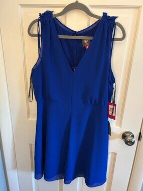 NWT Vince Camuto Cobalt Blue Dress Size 12